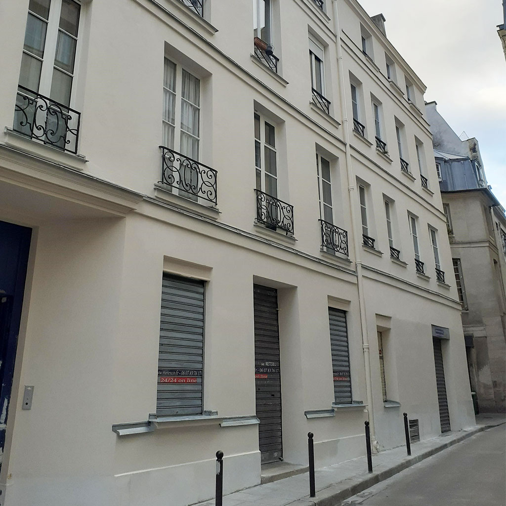 Chantier FPRS - Rue du croissant - Ravalement façade - Après
