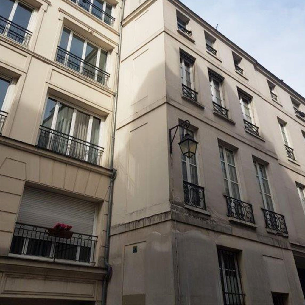 Chantier FPRS - Rue du croissant - Ravalement façade - Avant